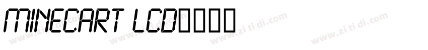 Minecart LCD字体转换
